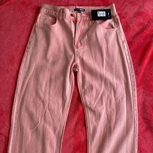 Pink skinny jeans
